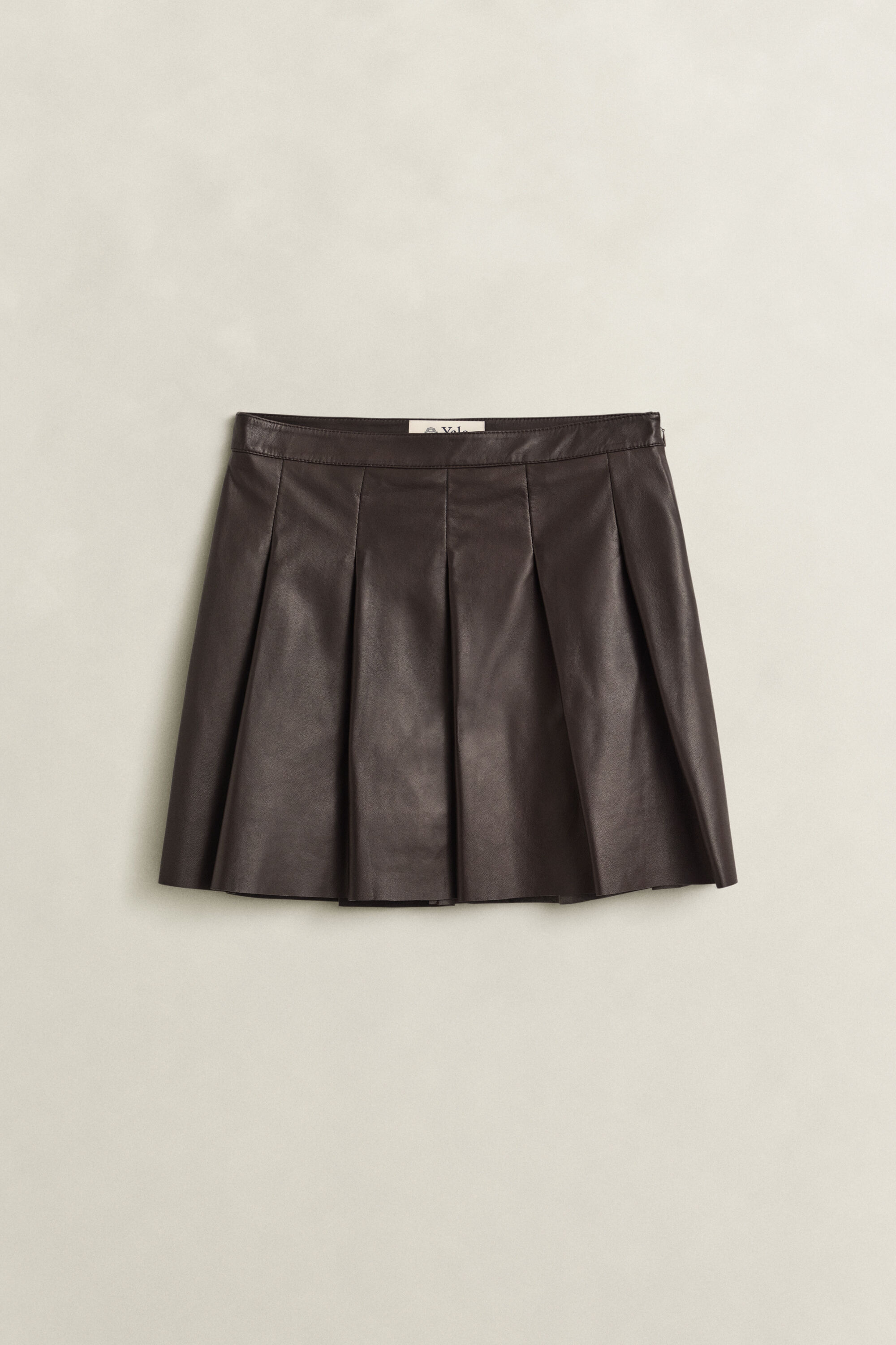 Gonna a pieghe Gant x Yale in pelle