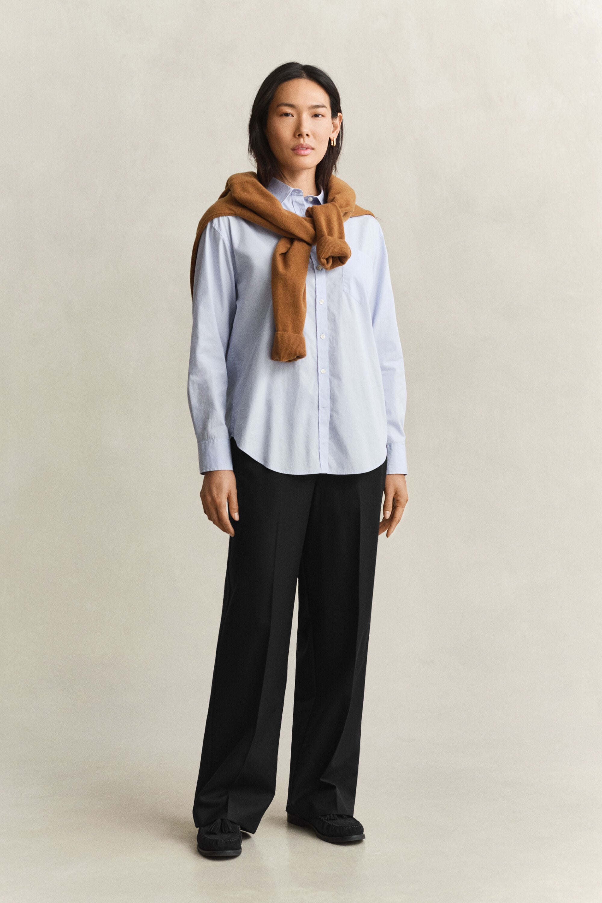 Pantaloni in misto lana