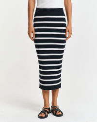 Gonna in maglia a righe