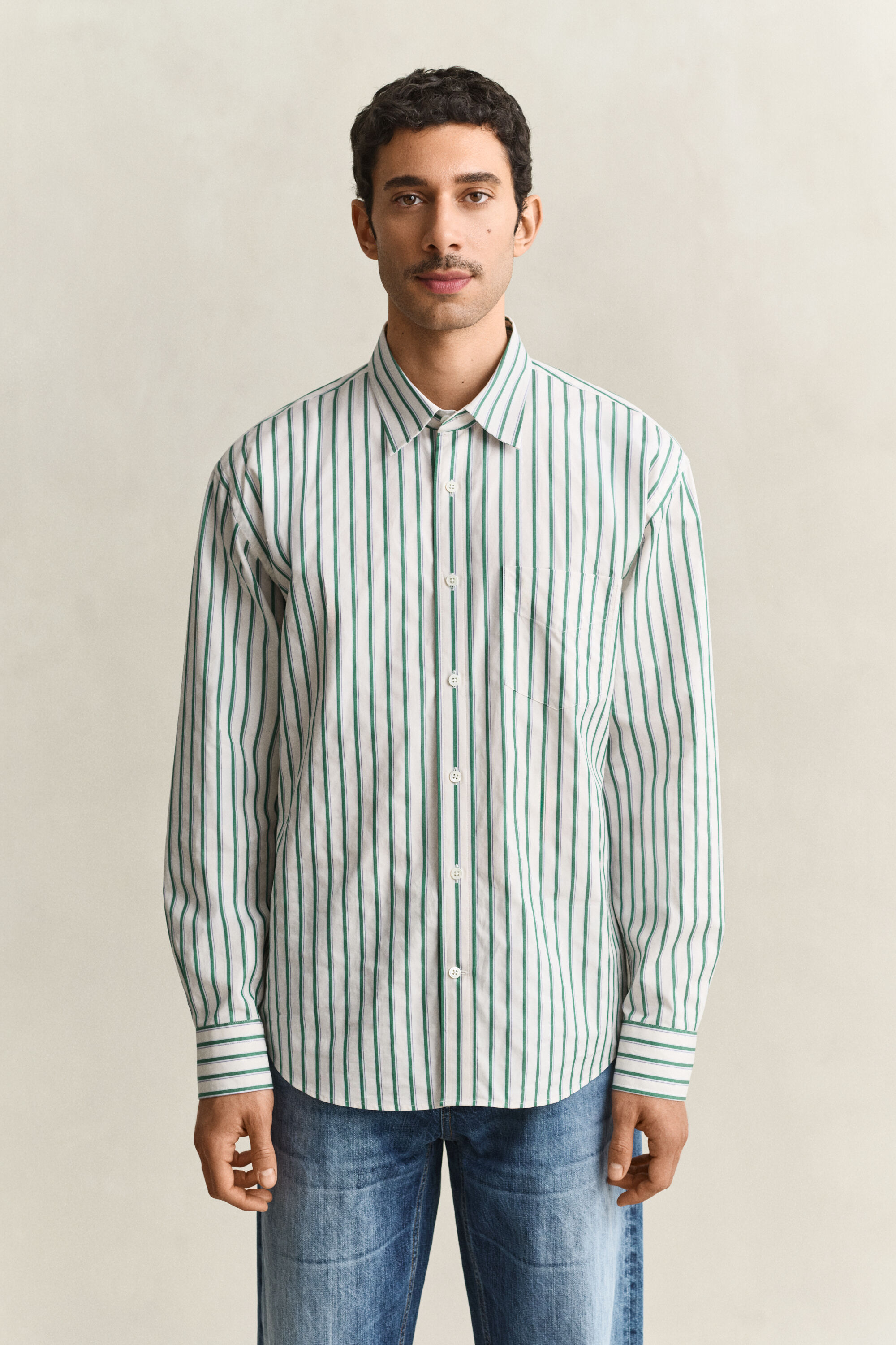 Camicia a righe a ratiera