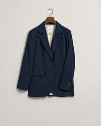 Blazer di lino elasticizzato regular fit