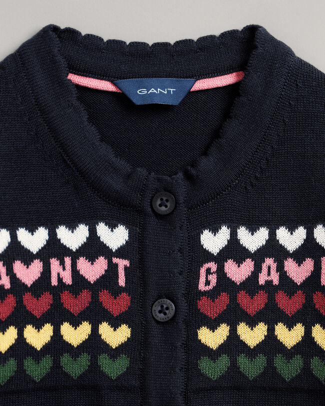 Cardigan in maglia Heart baby girl