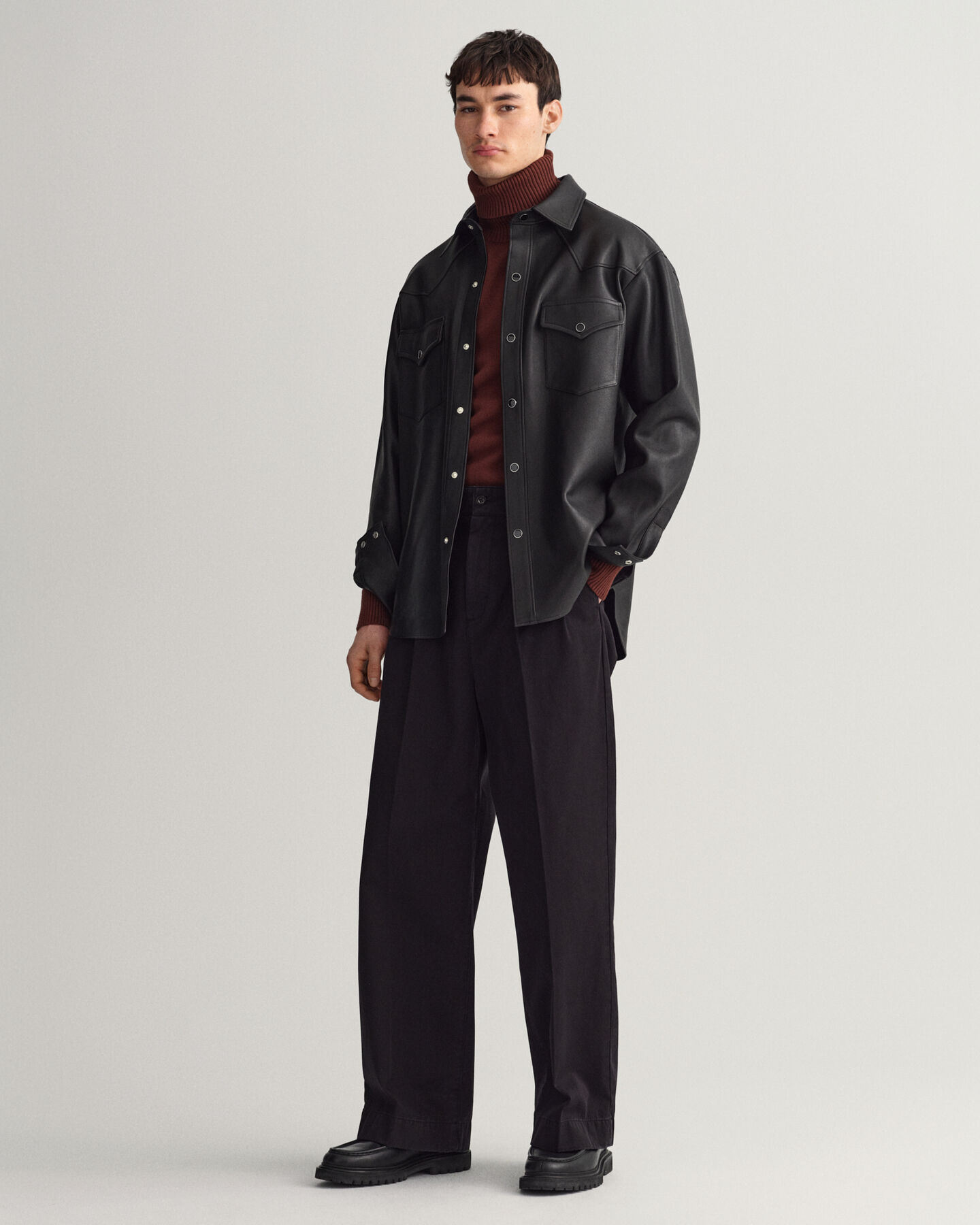 Camicia di pelle Rodeo relaxed fit