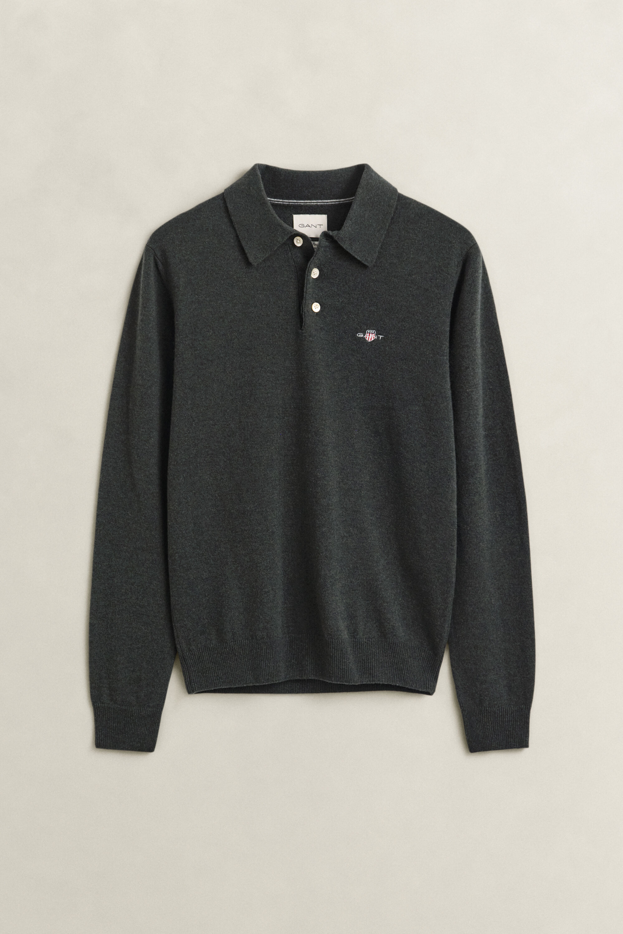 Maglia polo in finissima lana d’agnello