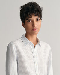 Camicia di lino a righe regular fit