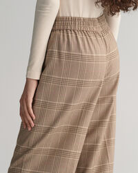 Pantaloni pull-on a quadri relaxed fit