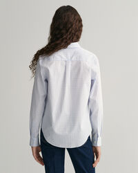 Camicia in popeline a quadri percalle regular fit