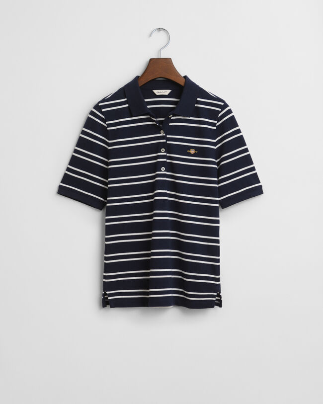 Polo Shield in piqué a righe