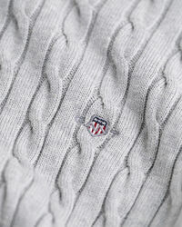 Maglia girocollo in cotone a trecce Shield Teens