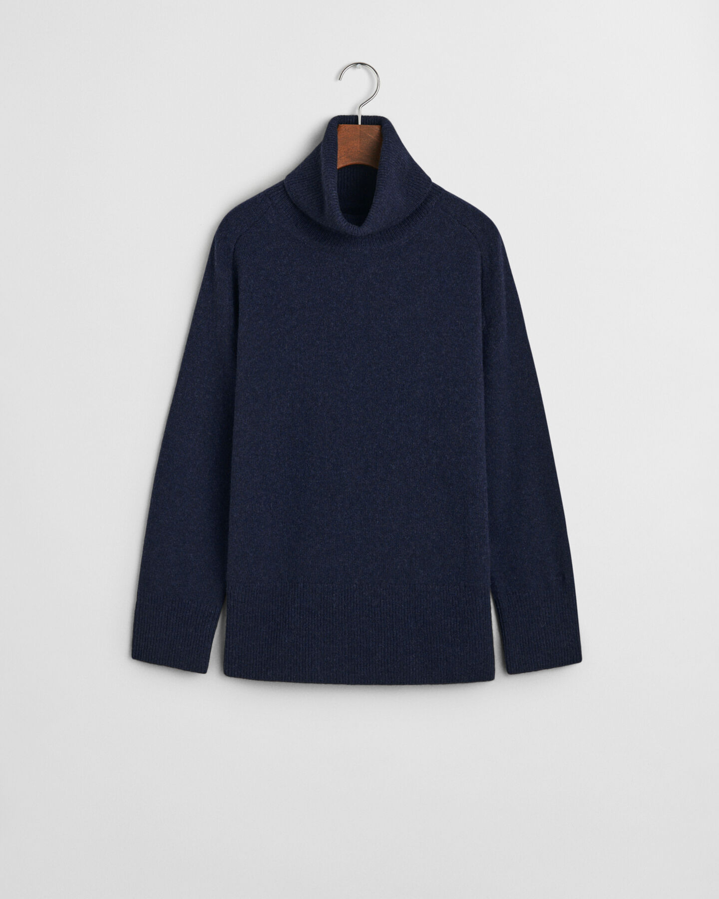 Maglia a collo alto con dettagli con motivo a spina di pesce