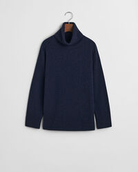 Maglia a collo alto con dettagli con motivo a spina di pesce