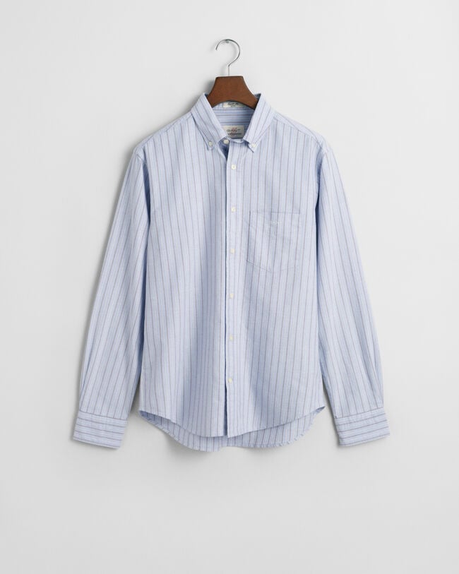Camicia Oxford classica a righe regular fit