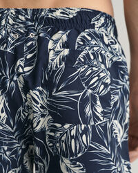 Pantaloncini da bagno con stampa Tropical Leaves Classic Fit