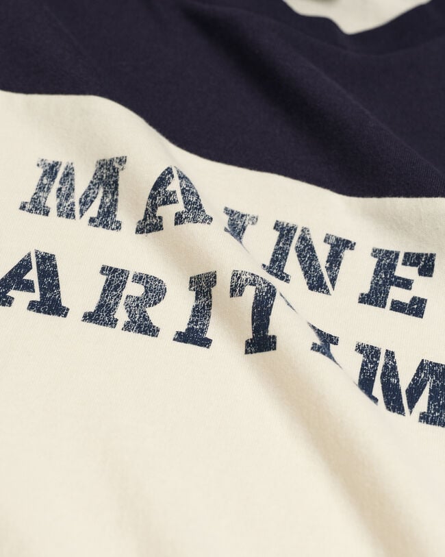 T-shirt Maritime a maniche lunghe