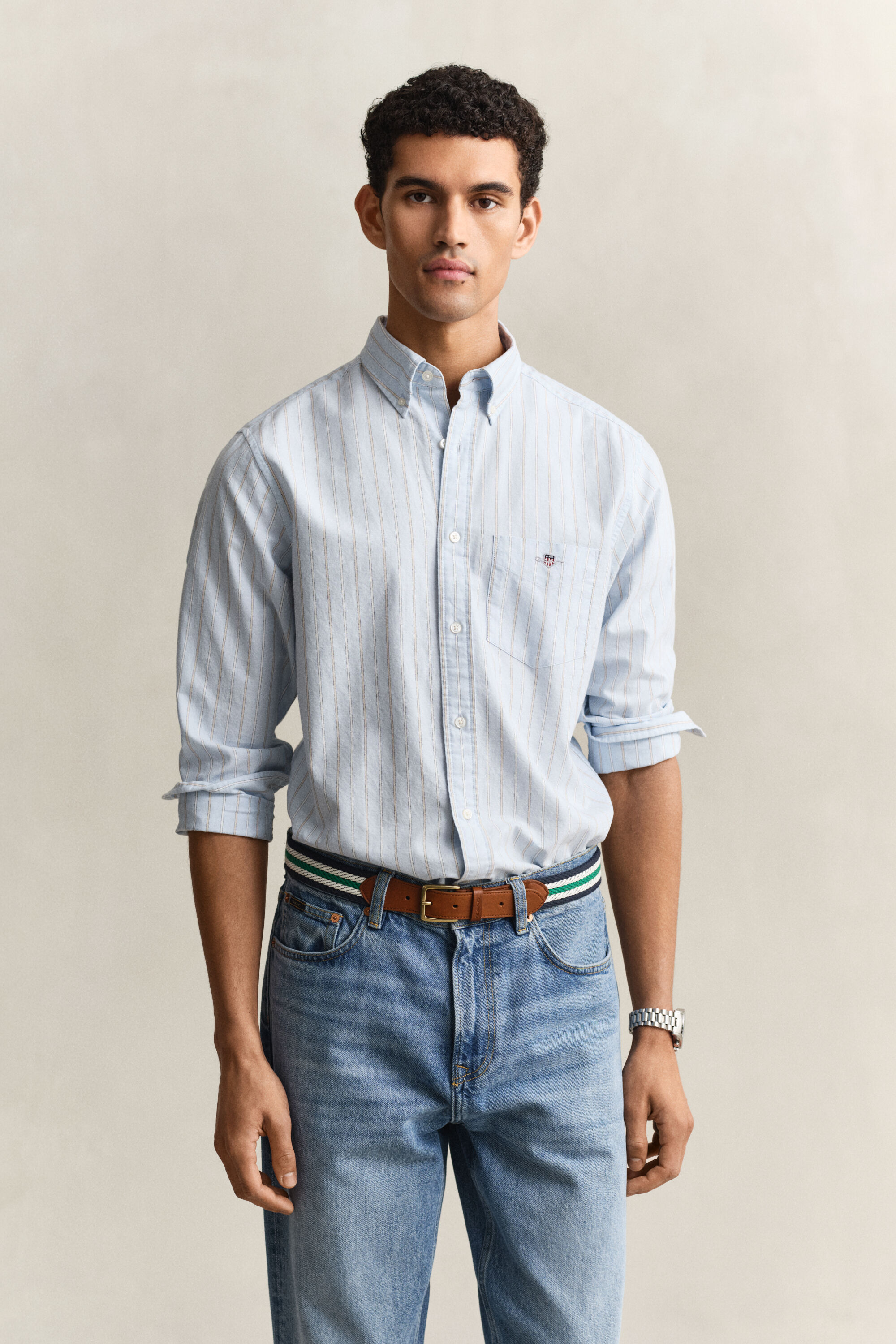 Camicia Oxford classica a righe