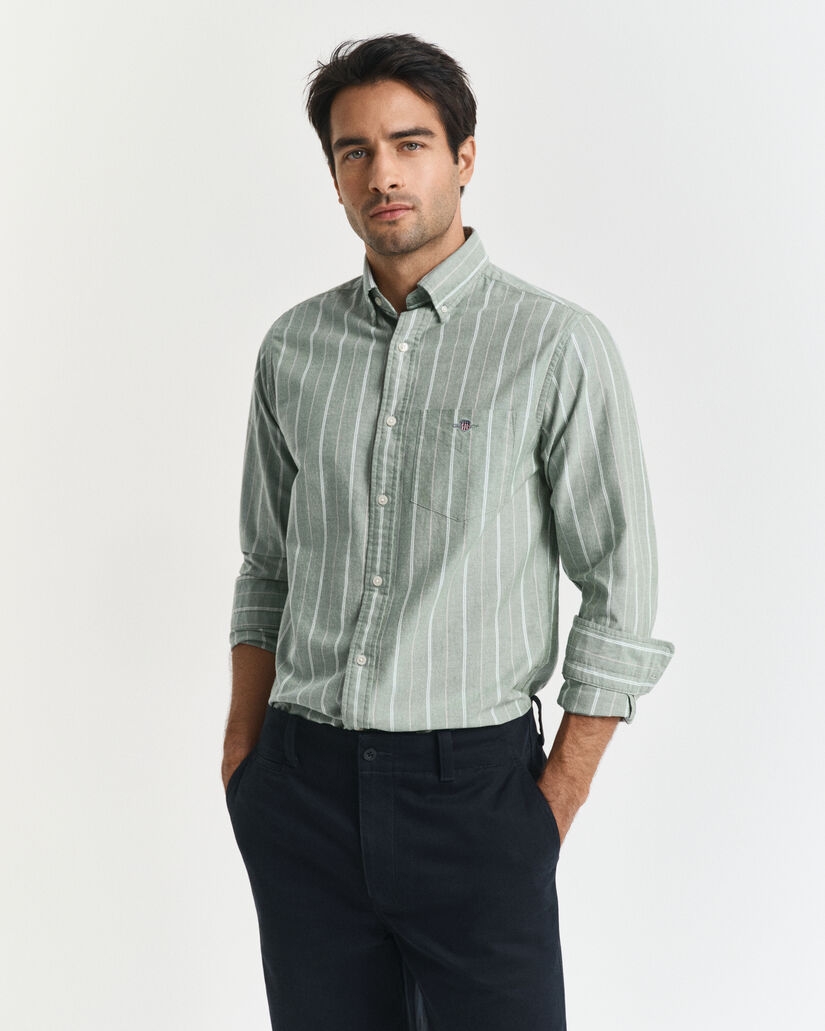 Camicia Oxford classica a righe regular fit