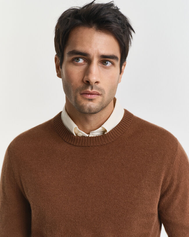 Maglia girocollo in cashmere