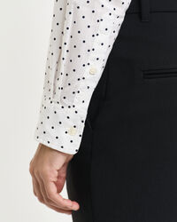 Camicia in voile di cotone con stampa a pois regular fit