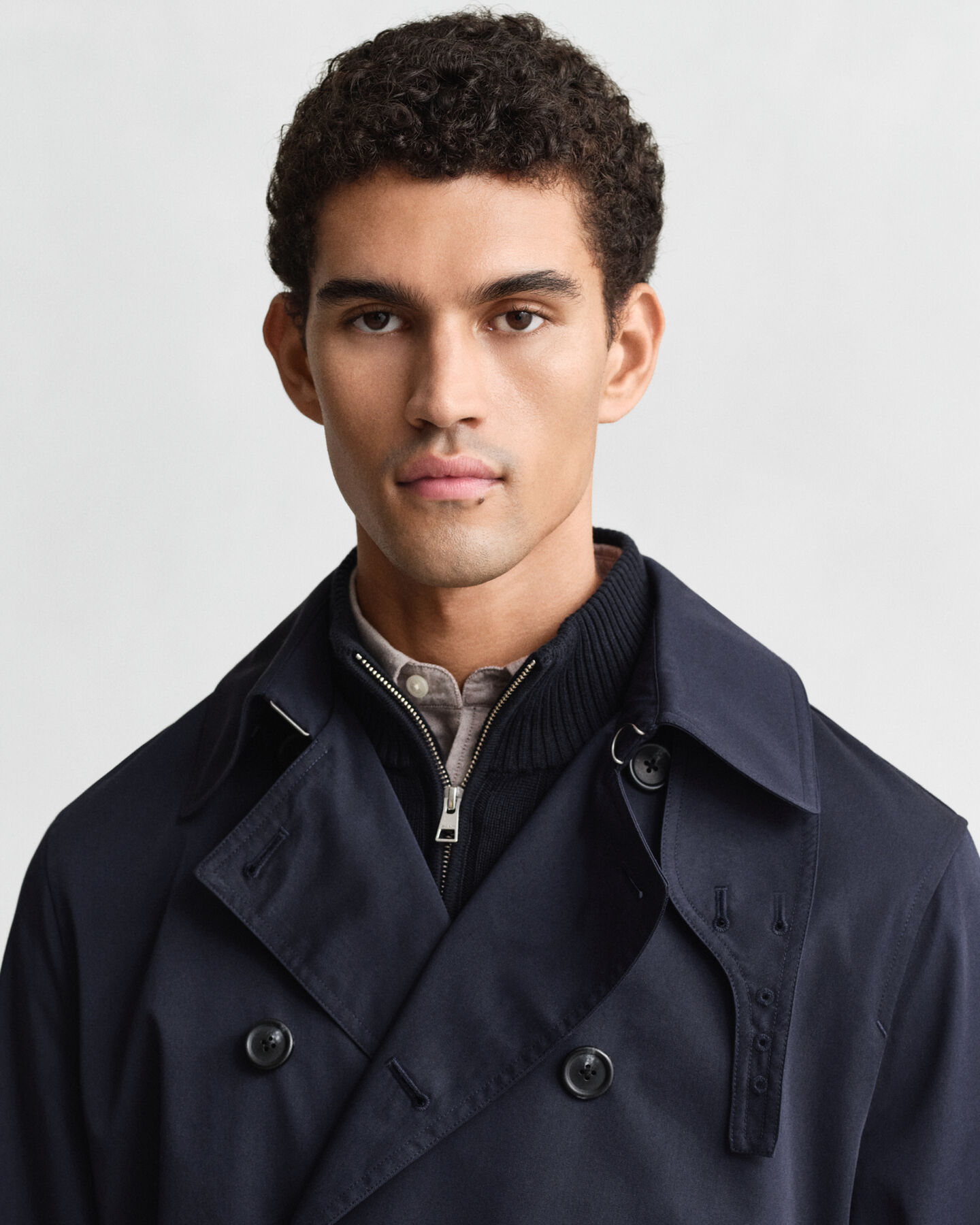 Trench in misto cotone