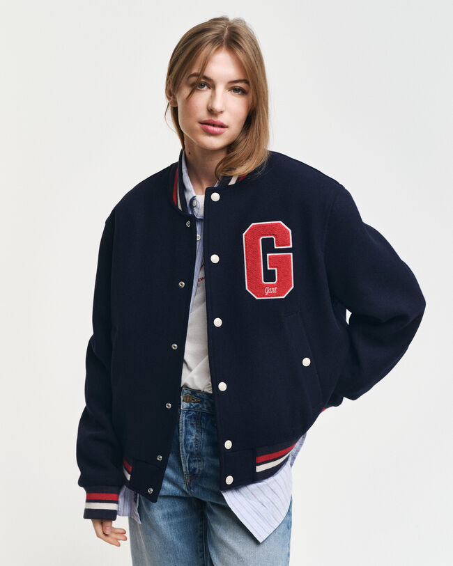 GANT Varsity Jacket in misto lana
