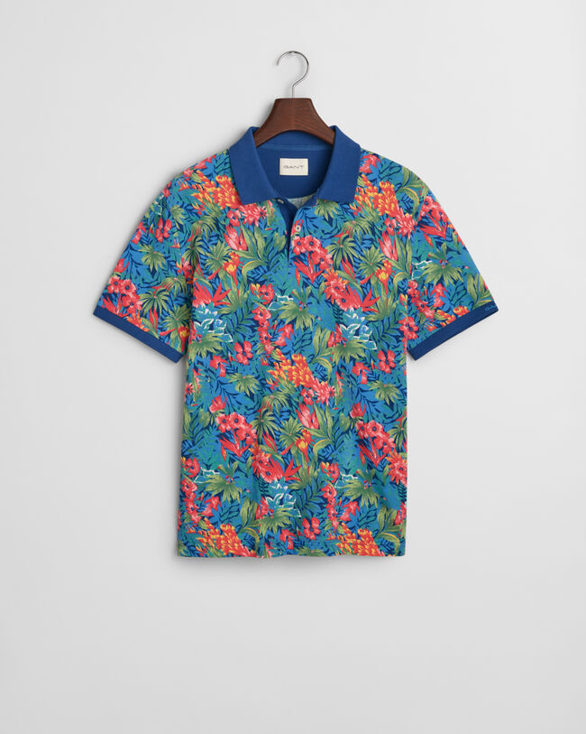 Polo stampa Tropical multicolore
