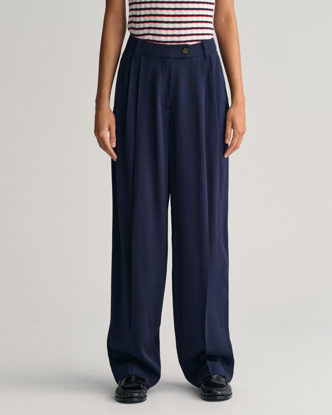 Pantaloni chino a gamba larga a vita bassa loose fit