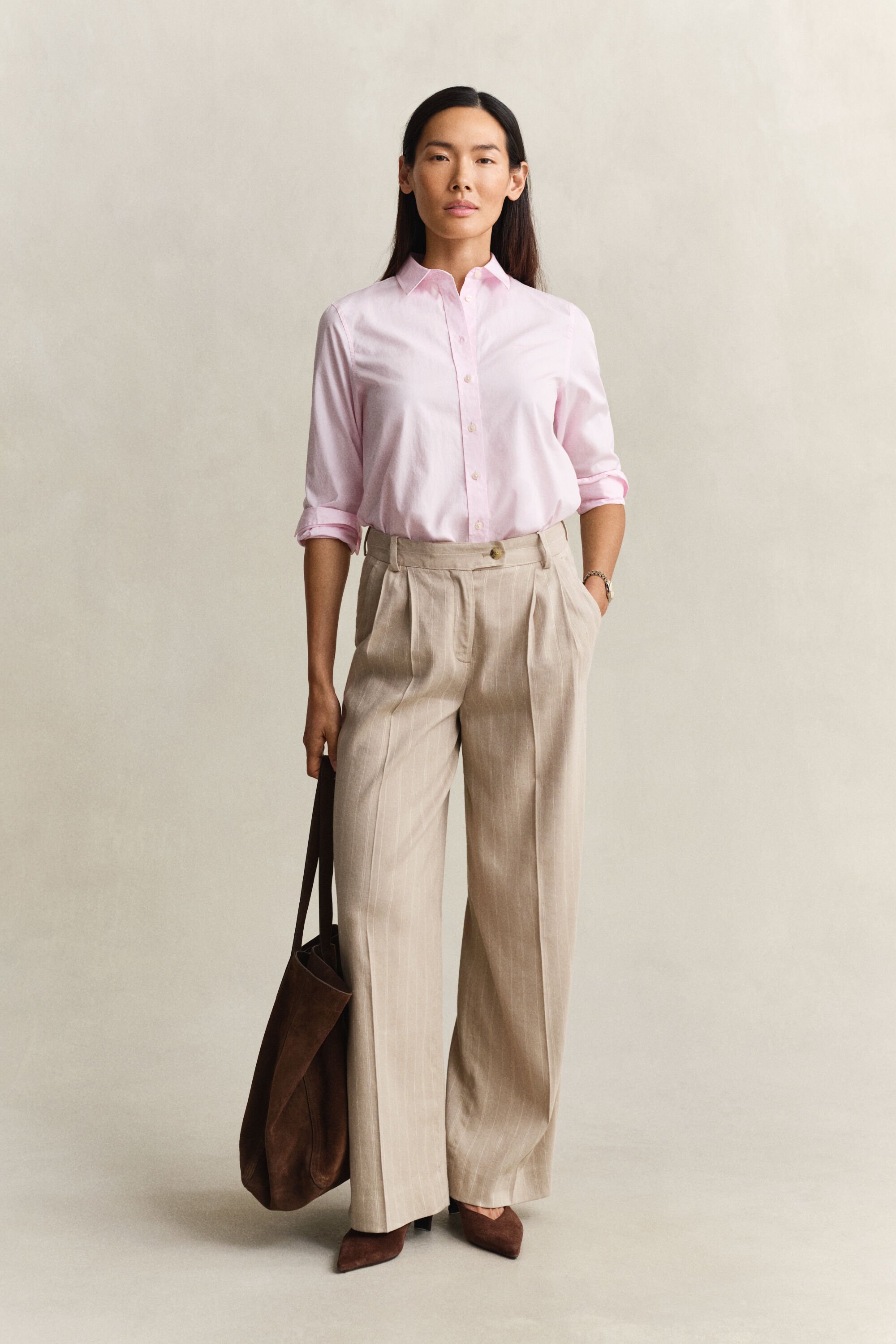 Camicia classica in popeline regular fit