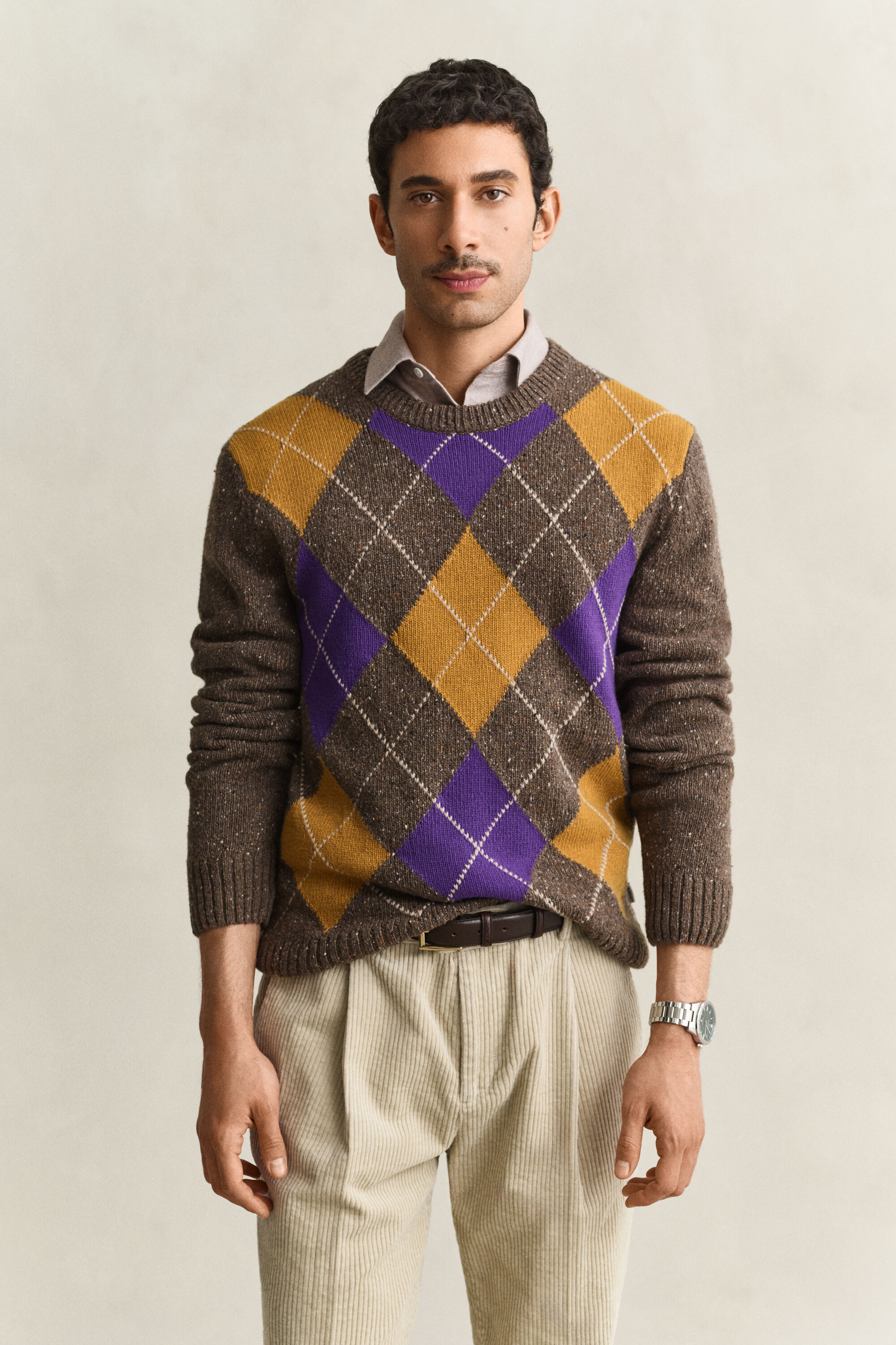 Maglia girocollo Nepps a rombi