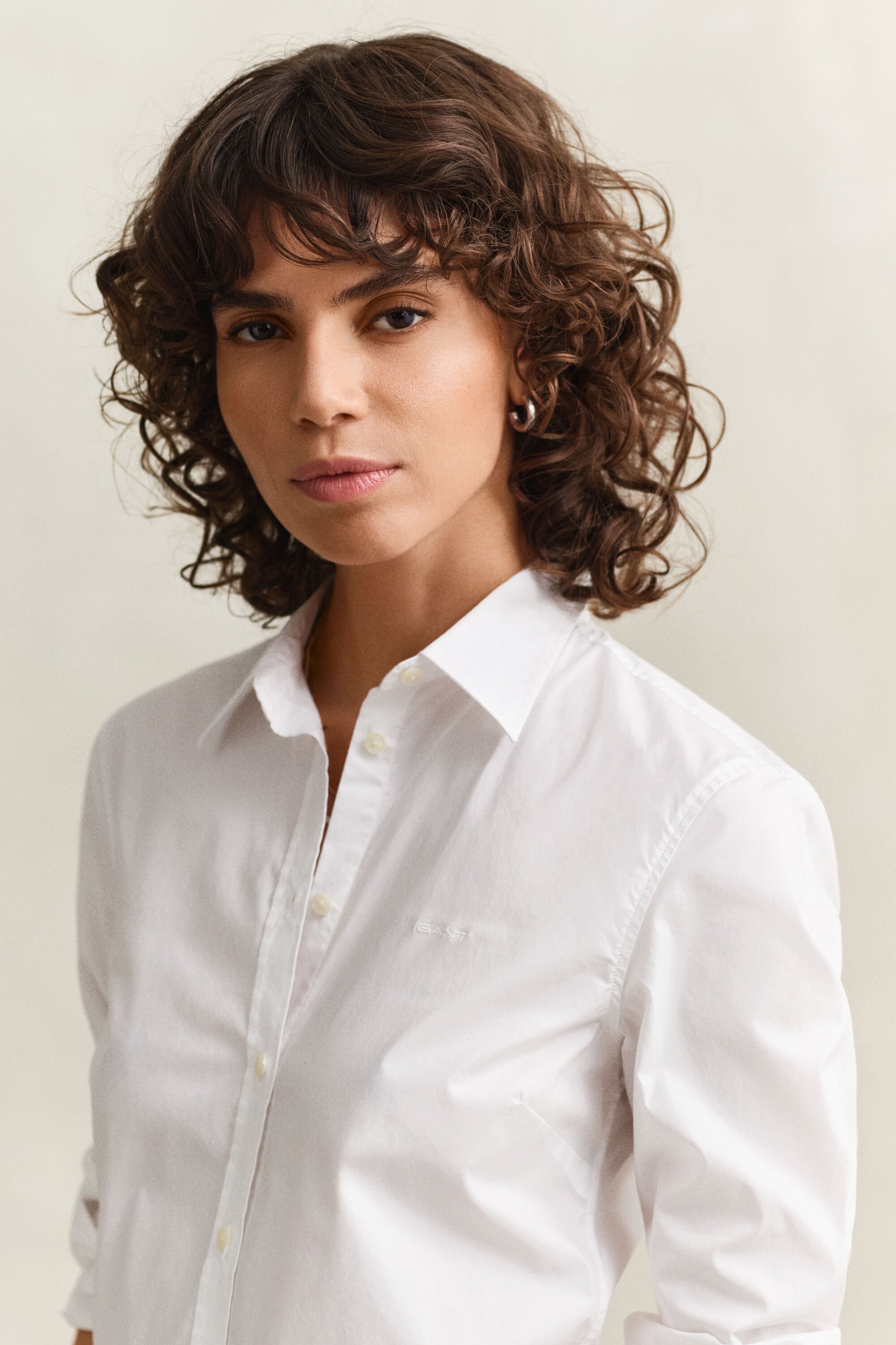 Camicia in popeline slim fit