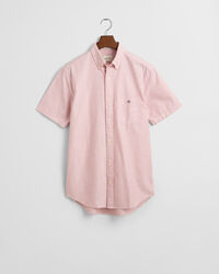 Camicia Oxford classica a maniche corte a righe regular fit