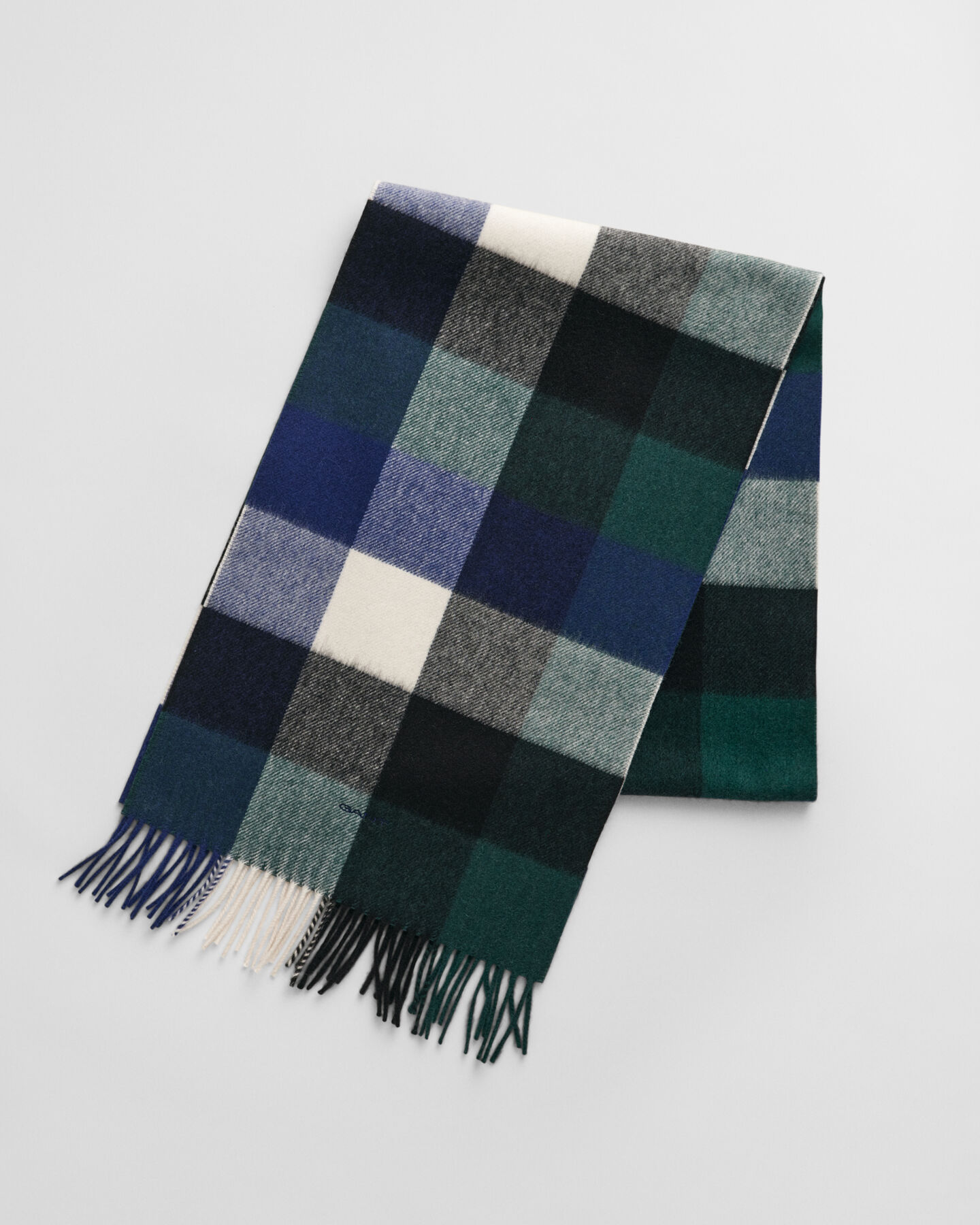 Sciarpa in lana merino a quadri