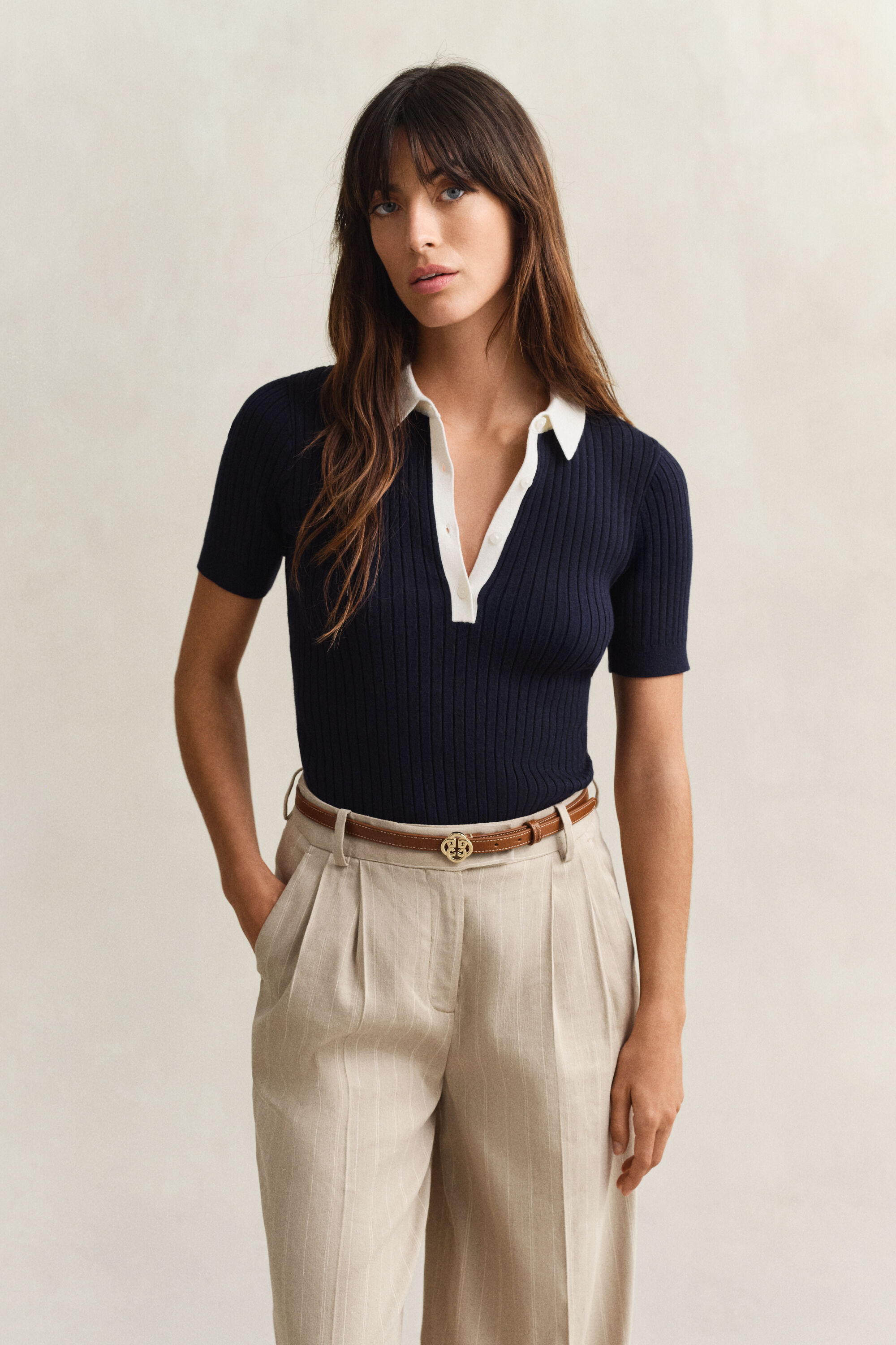 Rugger a maniche corte a coste