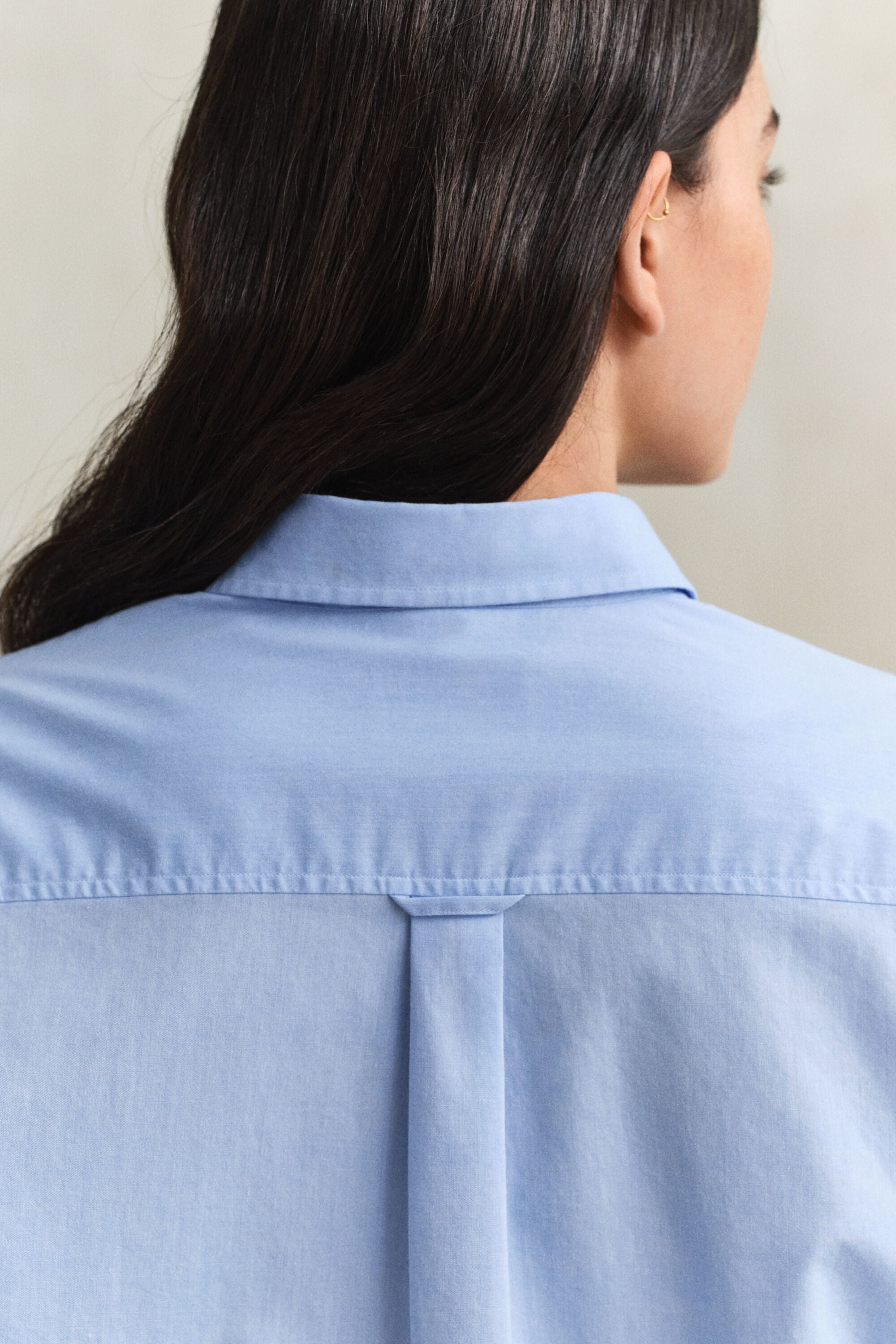 Camicia in cotone con polsini alla francese