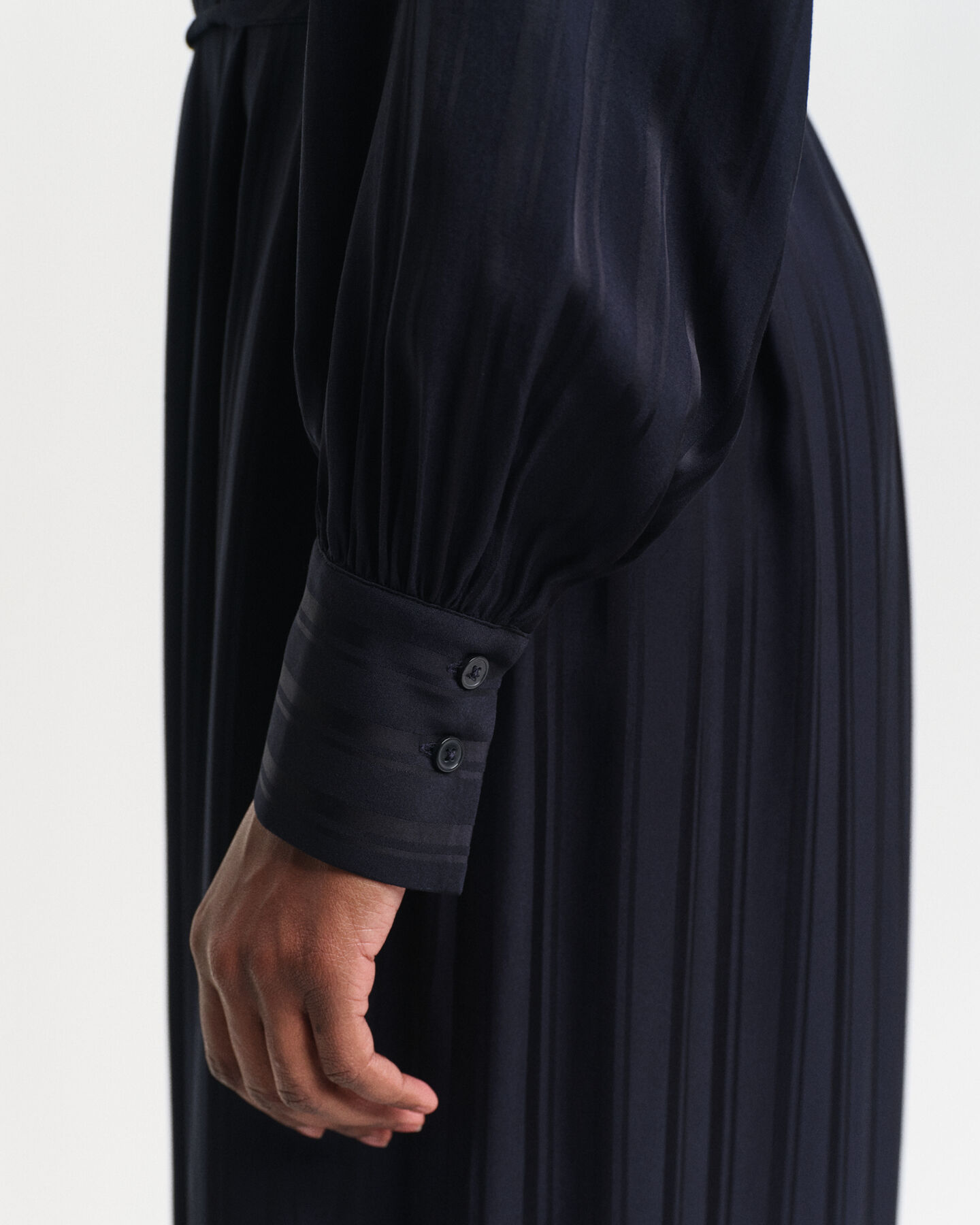 Abito chemisier in raso a righe