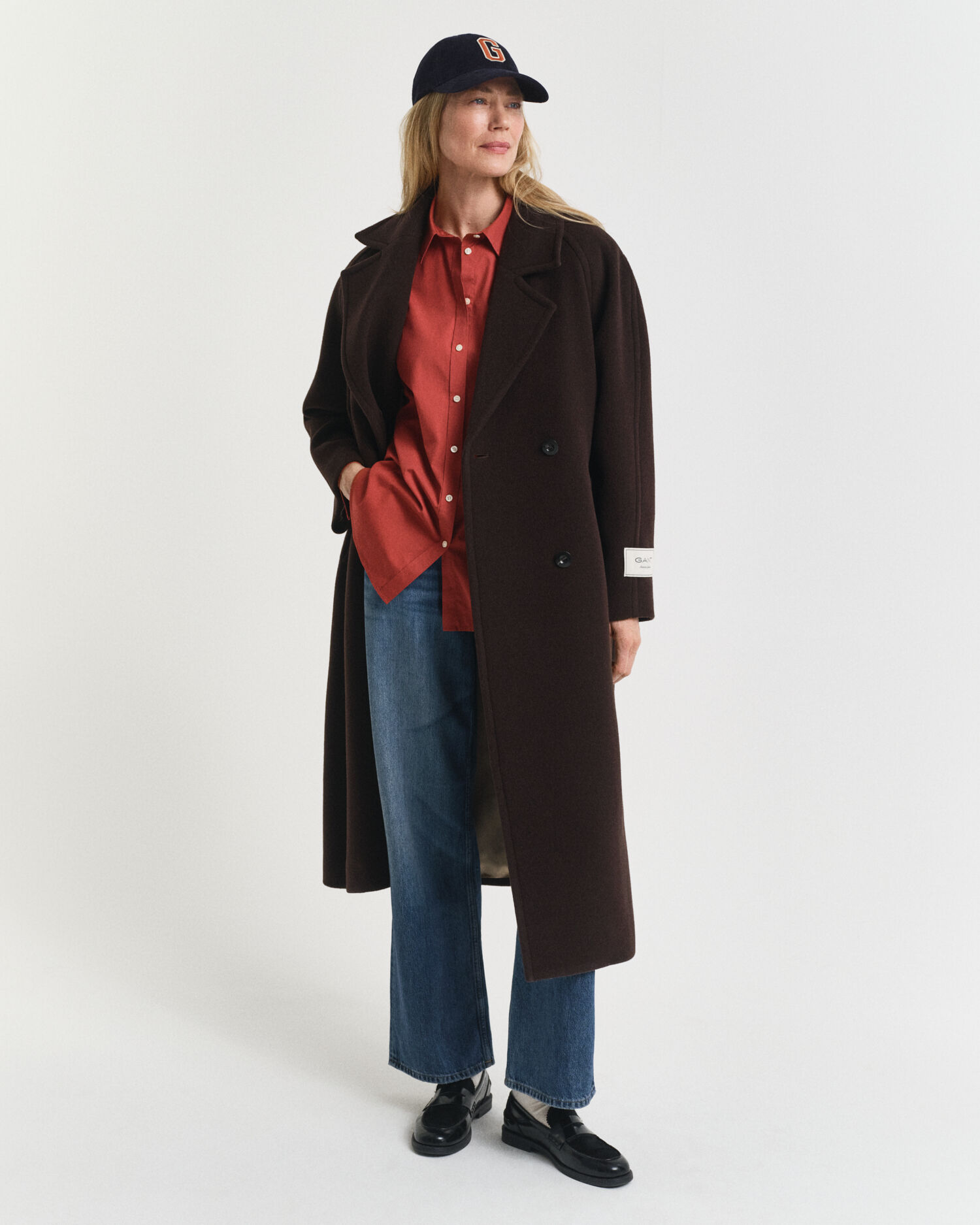 Camicia classica in popeline relaxed fit