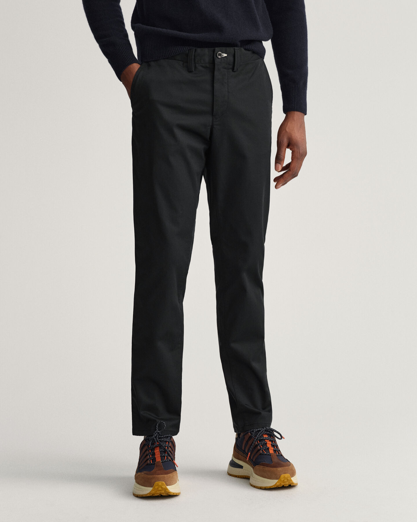 Pantaloni chino Hallden in twill slim fit
