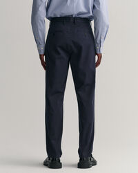 Pantaloni chino plissettato in twill slim fit