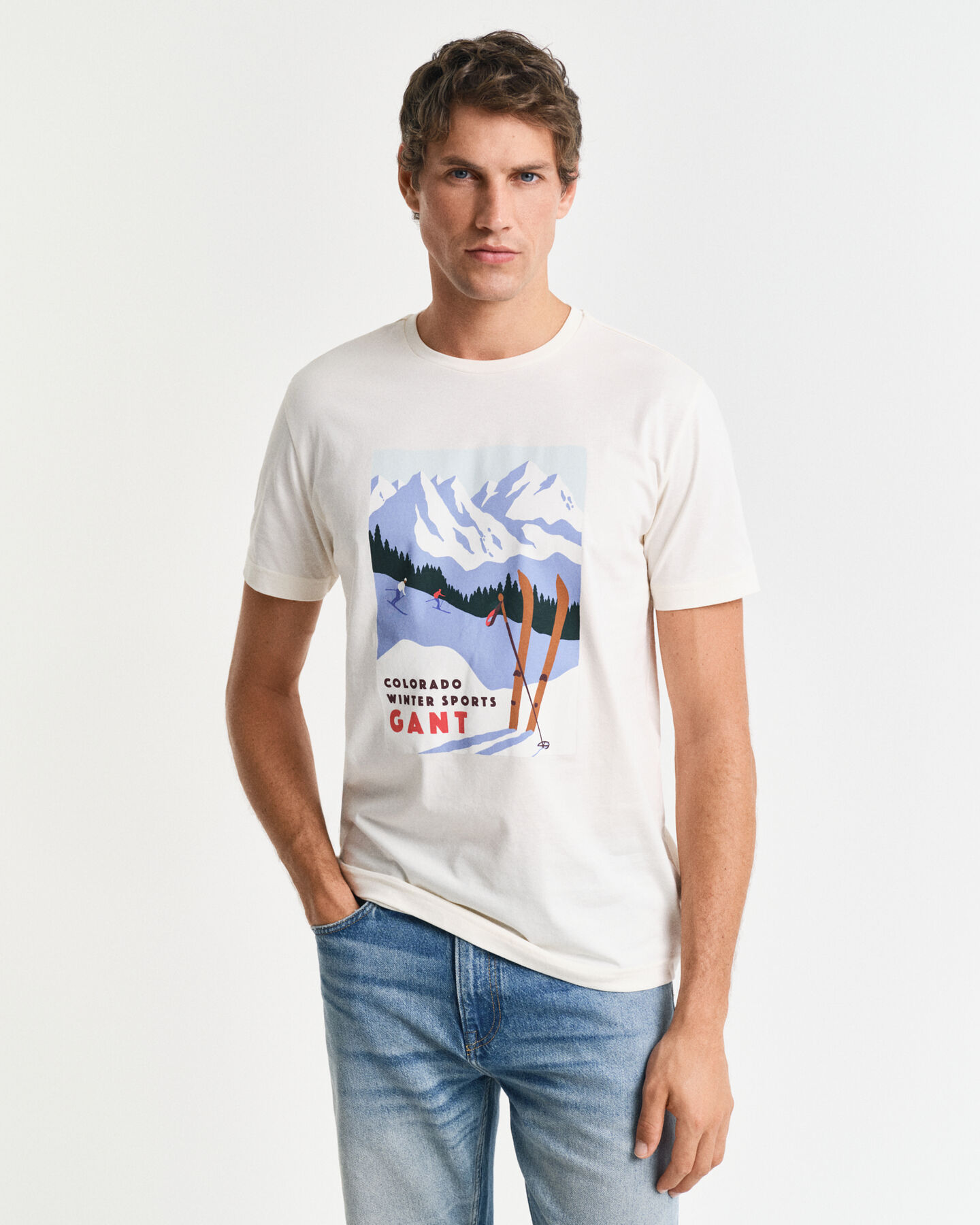 T-shirt stampa Winter Sports GANT