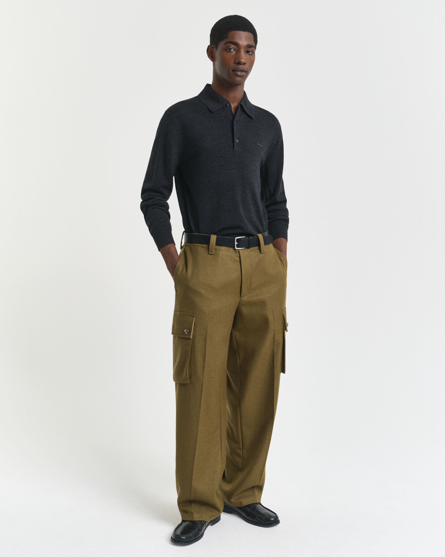 Polo in finissima lana merino