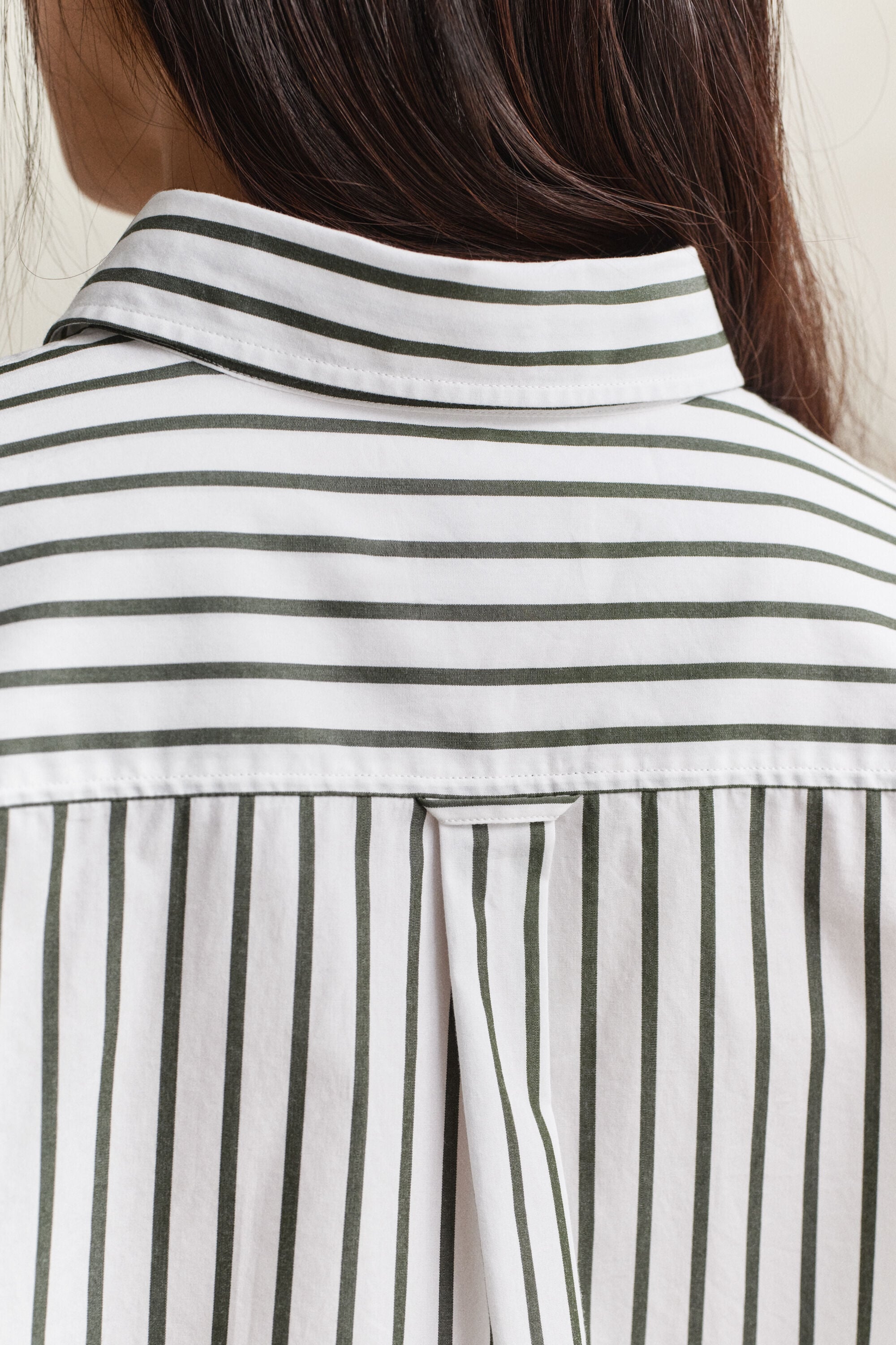 Camicia classica in popeline a righe relaxed fit