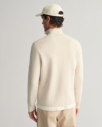 Maglia in cotone con zip corta Milano Knit