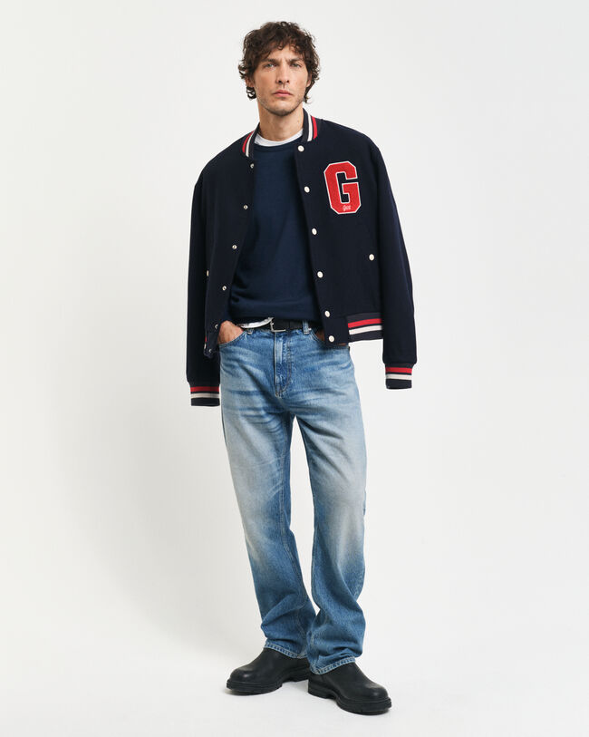 Maglia girocollo in finissima lana merino