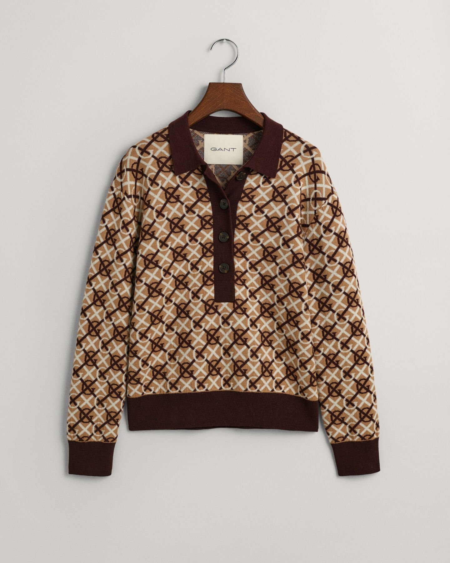 Polo in maglia jacquard con motivo G