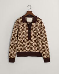 Polo in maglia jacquard con motivo G