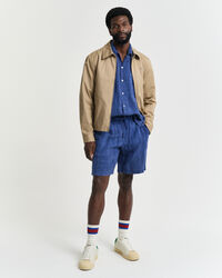 Camicia di lino a maniche corte relaxed fit