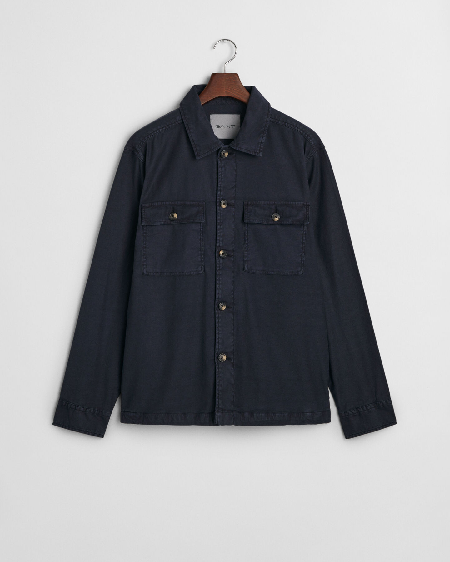 Camicia giacca in lino-cotone regular fit