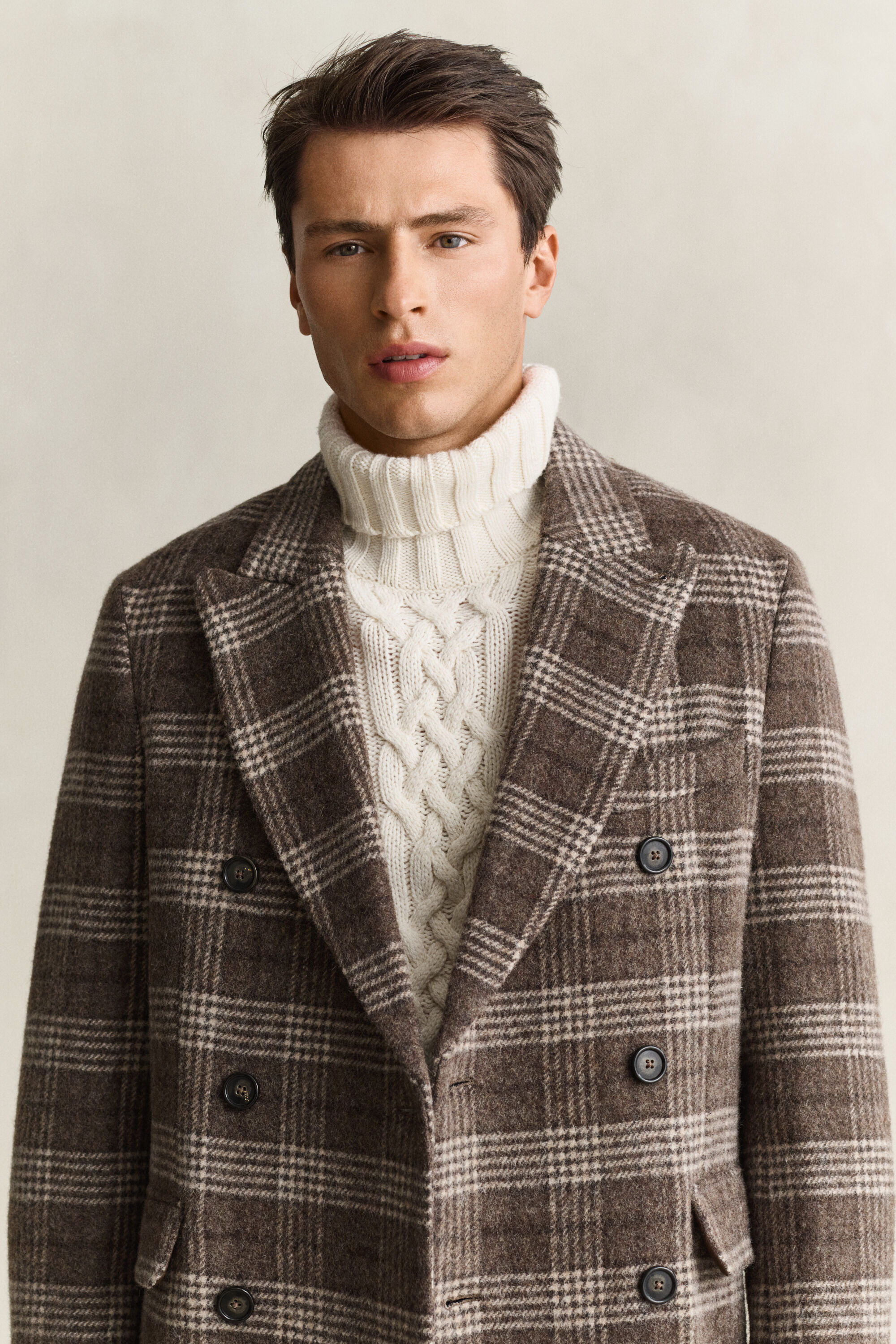 Cappotto in lana a doppio petto