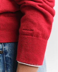 Maglia con scollo a V a contrasto