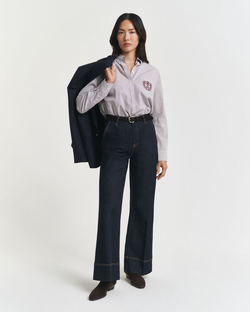 Camicia classica in popeline Graphic relaxed fit