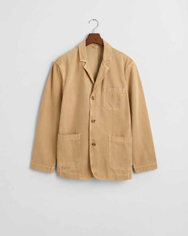 Blazer in tela relaxed fit